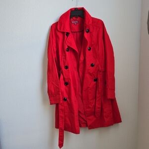 Merona Women's Classic Red Trench Coat